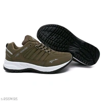 ASIAN Men's Cosco Brown Sports Shoes - IND-9