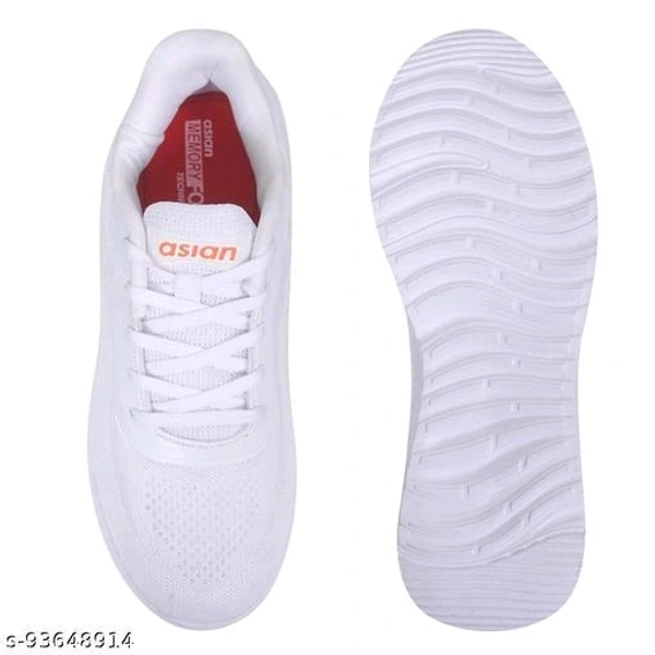 ASIAN Men's Delta-20 White Shoes - IND-10
