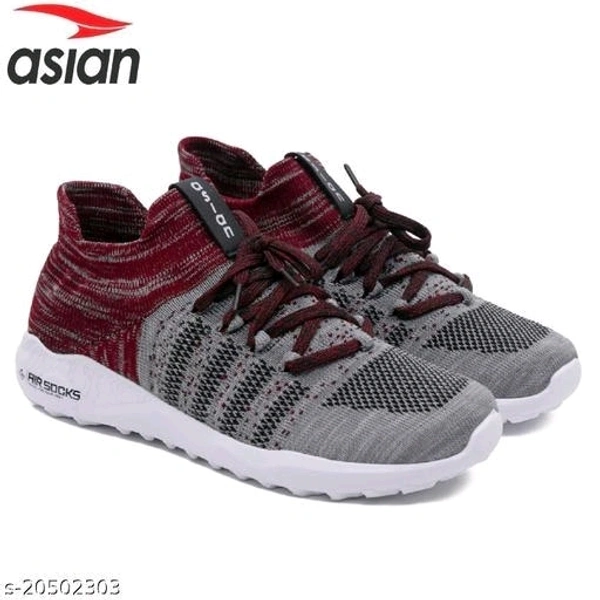 ASIAN Hattrick-09 Shoes For Men - IND-6, Gray