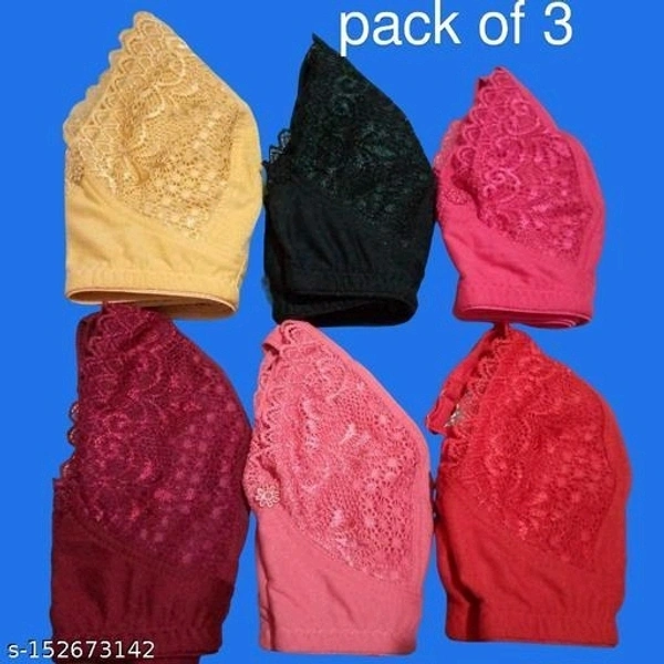 New Trndy Fancy Bra Combo Pack Of 3 - Xxxl