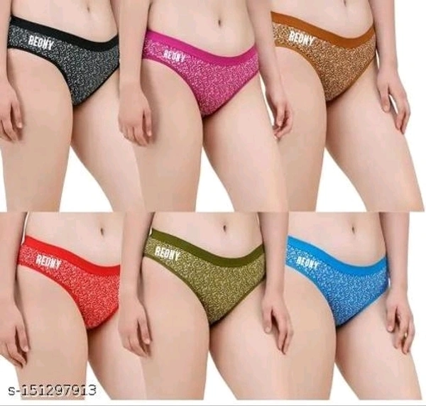 Reony New Print Panties Combo Pack Of 6 - L