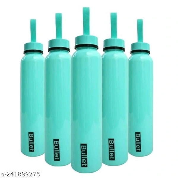 Kitchen Queen 1000ml Bullet Print Water Bottle For Fridge, Home, Office, School, Gym (Pack Of 5) - Jet Stream