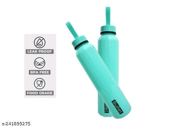 Kitchen Queen 1000ml Bullet Print Water Bottle For Fridge, Home, Office, School, Gym (Pack Of 5) - Jet Stream