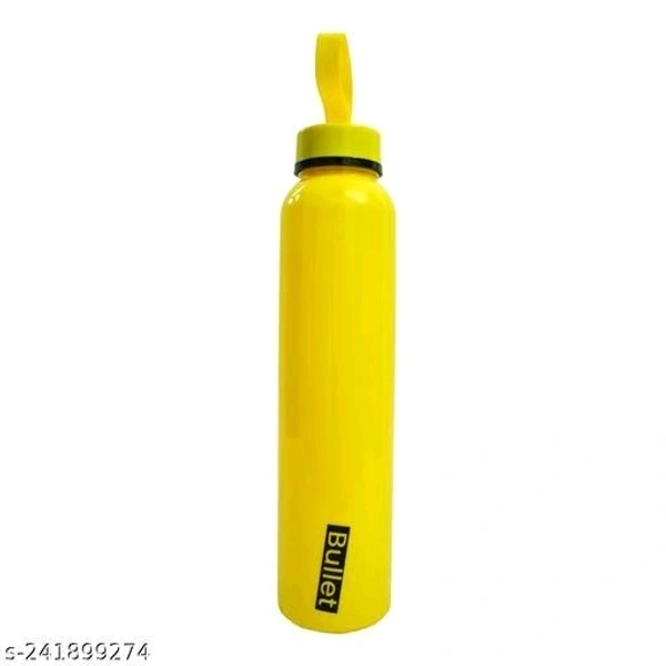 Kitchen Queen 1000ml Bullet Print Water Bottle For Fridge, Home, Office, School, Gym (Pack Of 5) - Yellow