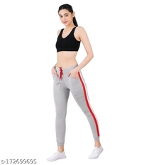 Women's Striped Trackpant|Activewear (Pack Of 2) - 34