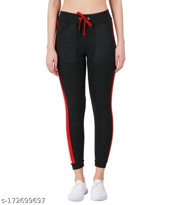 Women's Striped Trackpant|Activewear (Pack Of 3) - 34