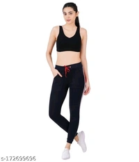 Women's Striped Trackpant|Activewear (Pack Of 3) - 34