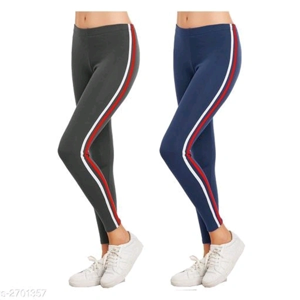 Elegant Poly cotton Women's Tight (Pack Of 2) - 32