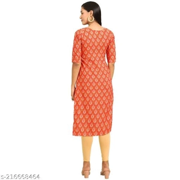 Stylish Women's Crepe Digital Printed Straight Kurti (Pack Of 4) - XXL
