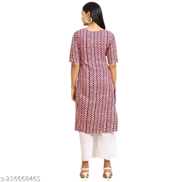 Stylish Women's Crepe Digital Printed Straight Kurti (Pack Of 4) - XXL