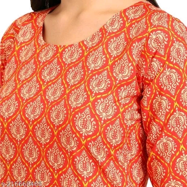 Stylish Women's Crepe Digital Printed Straight Kurti (Pack Of 4) - XXL