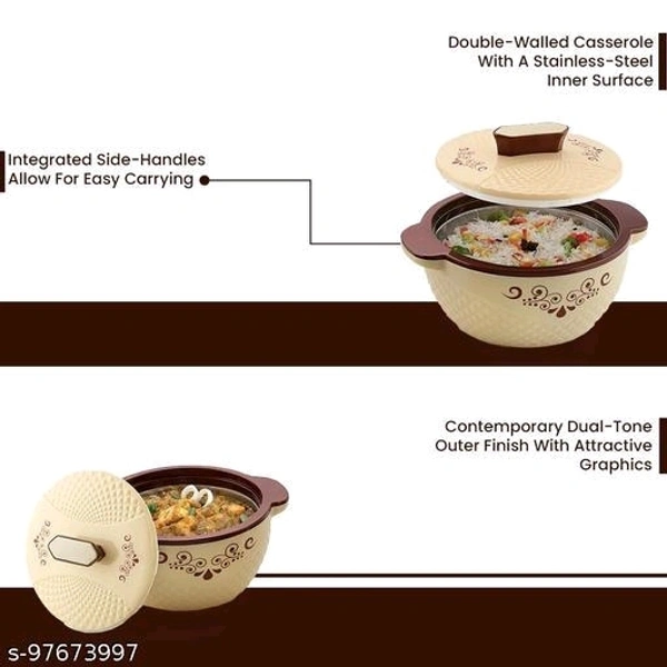 Blubel Lifestyle Galaxy Classic Insulated Inner Stainless Steel Caseroll(500ml, 1000ml, 1700ml) Pack Of 3