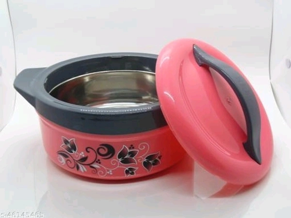 Unicept Inner Steel Insulated Casserole Hot Pot Set Combo Of 1500ml, 2500ml, 3500ml (Pack Of 3)