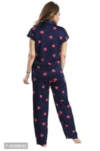 TRUNDZ Printed Night Suit Set For Women - L