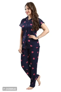 TRUNDZ Printed Night Suit Set For Women - XL