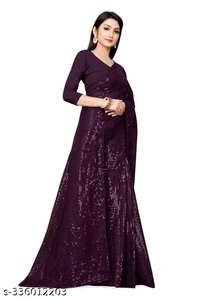 Sequence Saree For Wedding