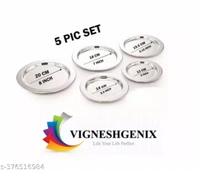 Stainless Steel Copper Bottom Handi Pot Set (Pack Of 5)