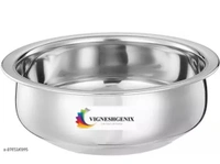 Vigneshgenix Stainless Steel Handi Pot Set (Pack Of 5)