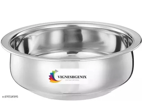 Vigneshgenix Stainless Steel Handi Pot Set (Pack Of 5)