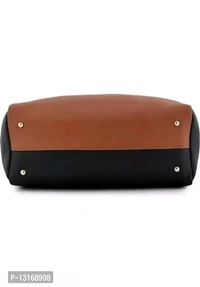 Fancy Pu HandBags For Women 4 Peices - Black