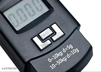 Portable Digital 50 Kg Weighing Scale with Metal Hook Electronic Portable Fishing Hook Type Digital LED Screen Luggage Weighing Scale, 50 kg/ (Black)