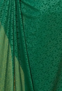 Silk Blend Embossed Saree With Blouse Piece - Japanese Laurel