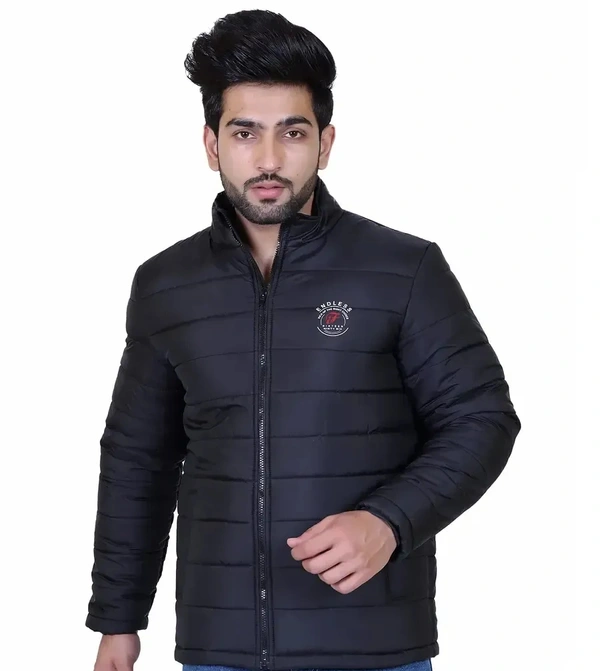 Indian Fort men's full sleeve winter wear jacket Black - Black, L