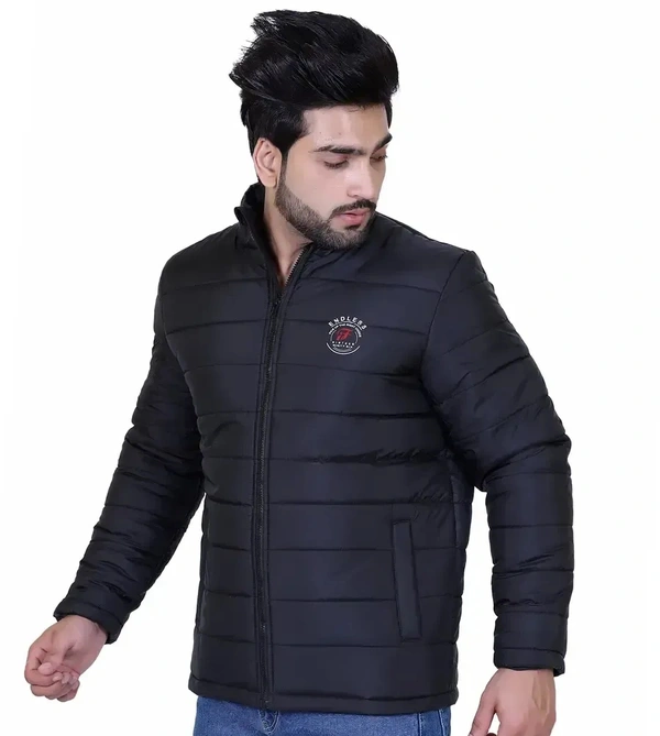 Indian Fort men's full sleeve winter wear jacket Black - Black, L