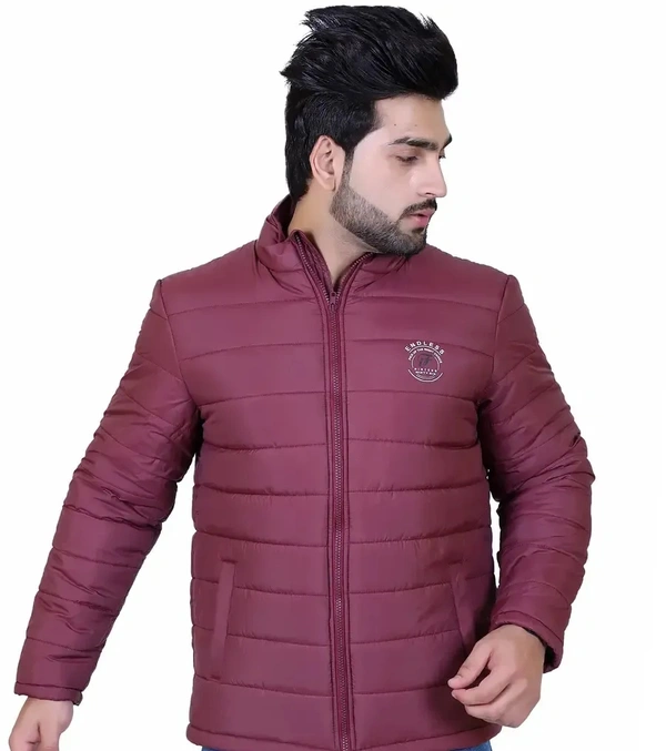 Indian Fort men's full sleeve winter wear jacket - Maroon, M