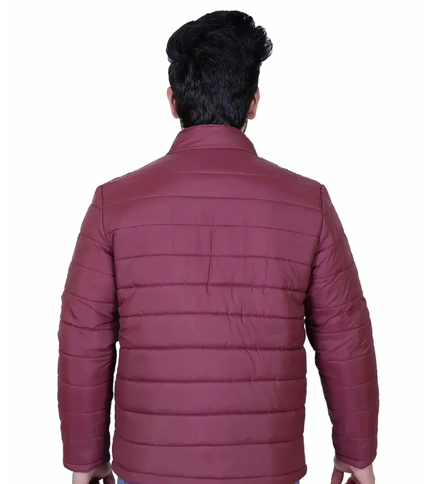 Indian Fort men's full sleeve winter wear jacket - Maroon, M