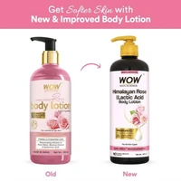 Wow Skin Science WOW Skin Science Himalayan Rose Body Lotion -Toning & Hydrating - with Rose Water, Beetroot Extract - No Mineral Oil, Silicones & Color - 400mL