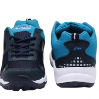 Sport Navy Blue Lace Up Mesh Running Shoes - Euro 41