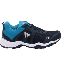 Sport Navy Blue Lace Up Mesh Running Shoes - Euro 43