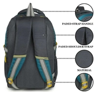 Stylish Heart Choice College School Travel Office Bag - Teal