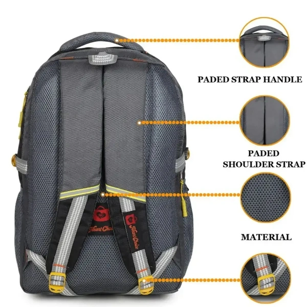 Stylish Heart Choice College School Travel Office Bag - Black