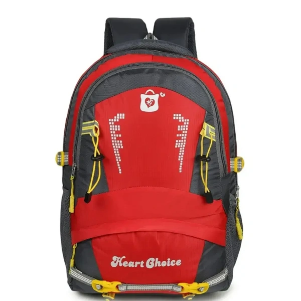 Stylish Heart Choice College School Travel Office Bag - Red