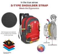 Stylish Heart Choice College School Travel Office Bag - Red