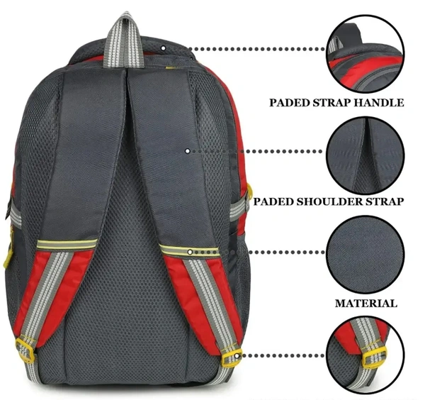 Stylish Heart Choice College School Travel Office Bag - Red