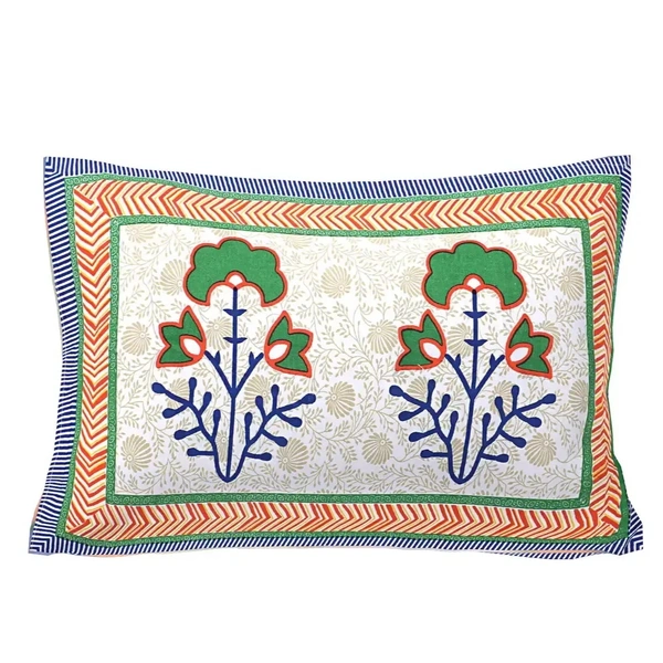 Stylish Women Cotton Printed Single Bedsheet with pillow Cover