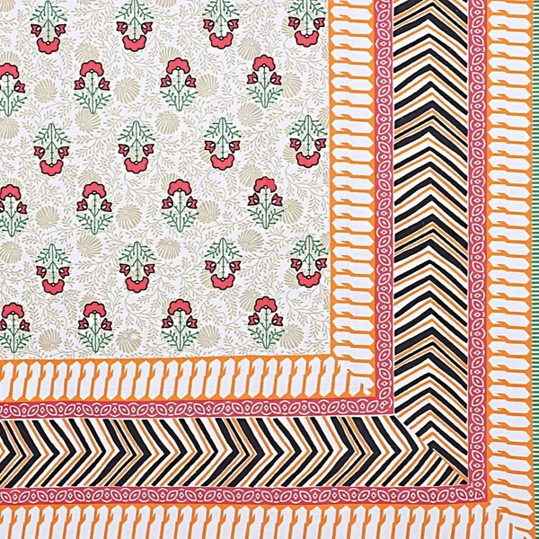 Stylish Women Cotton Printed Single Bedsheet with pillow Cover