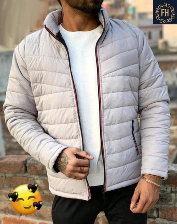 Eddicted Men's Solid  Jackets - XL, Gray