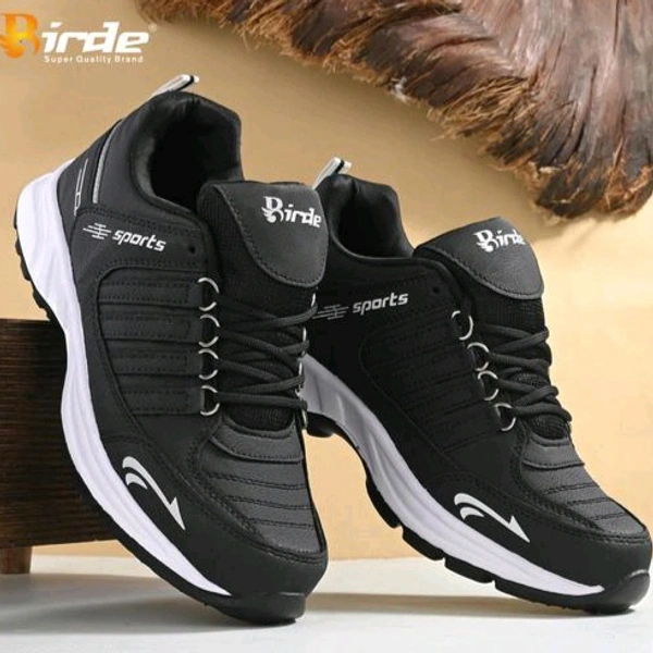 Bride BIRDE Stylish Comfortable Walking Wear Sports Shoe For Men's - Black, IND 6