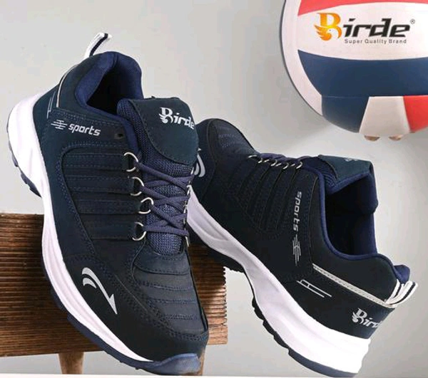 Bride BIRDE Stylish Comfortable Walking Wear Sports Shoe For Men's - Navy Blue, IND 7