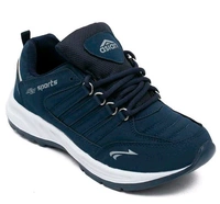 Asian  ASIAN Men's COSCO Navy Sports Running Walking & Gym LIghtWeight Stylish Shoes for Boys & Men - Navy Blue, IND 6