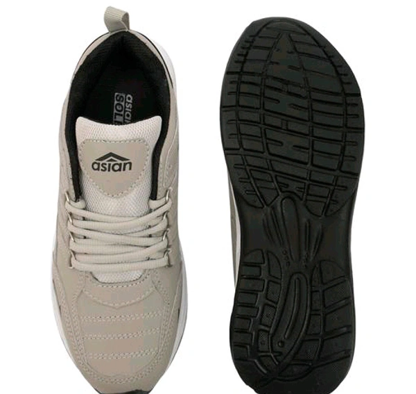 Asian  ASIAN Men's COSCO Grey Sports Running Walking & Gym LIghtWeight Stylish Shoes for Boys & Men - Cameo, IND 6