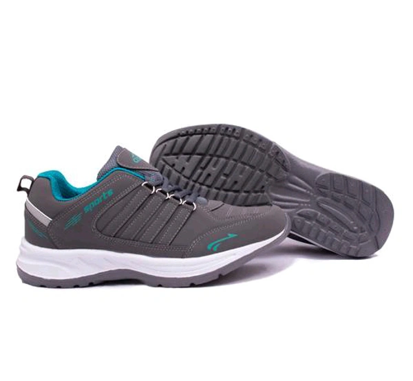 Asian  ASIAN Men's COSCO Grey Sports Running Walking & Gym LIghtWeight Stylish Shoes for Boys & Men - Gray, IND 9
