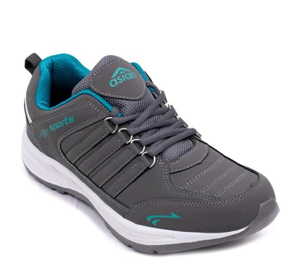 Asian  ASIAN Men's COSCO Grey Sports Running Walking & Gym LIghtWeight Stylish Shoes for Boys & Men - Gray, IND 10