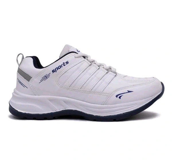 Asian  ASIAN Men's COSCO White Sports Running Walking & Gym LIghtWeight Stylish Shoes for Boys & Men - White, IND 7
