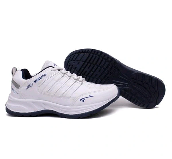 Asian  ASIAN Men's COSCO White Sports Running Walking & Gym LIghtWeight Stylish Shoes for Boys & Men - White, IND 9
