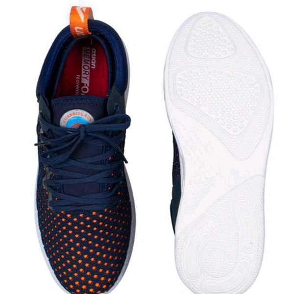 Asian  ASIAN Men's CRETA-12 Navy Sports Running Walking & Gym LIghtWeight Stylish Shoes for Boys & Men - Navy Blue, IND 9
